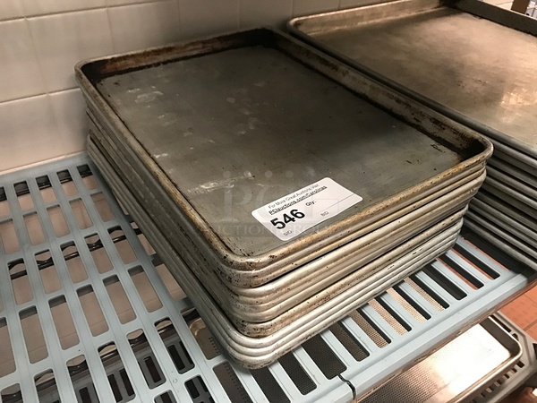 Dozen Half Size Aluminum Sheet Pans - Image 1 of 1
