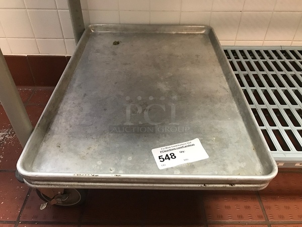 Four Full Size Aluminum Sheet Pans