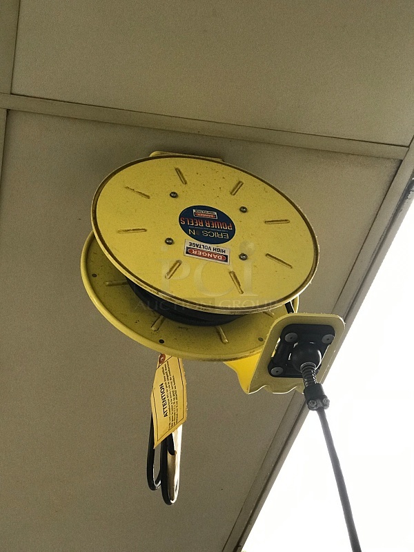 Three Ericson 40' PowerReel Ceiling Hung Extension Cords - Image 2 of 2