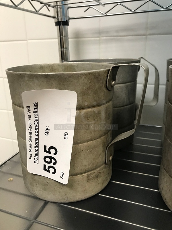 Two Aluminum Measuring Cups