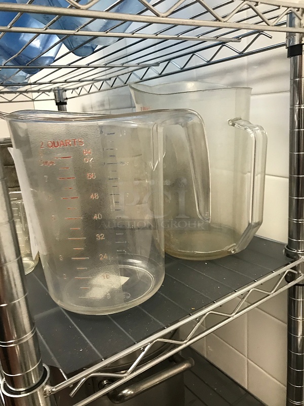 Two 2 Qt Measuring Pitchers