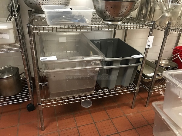 Chrome Metro Storage Rack w/ Two Shelves - Image 1 of 1