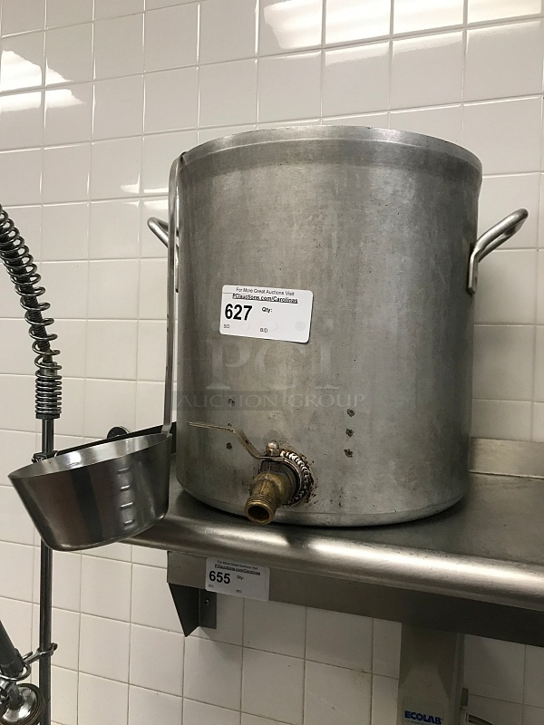 Large Aluminum Stock Pot w/ Spigot & Ladle