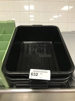 Three Black Bus Tubs