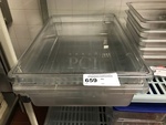 Two Clear Plastic Salad Bins