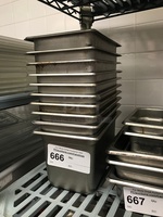 Ten 1/3 6" Stainless Steel Insert Pans