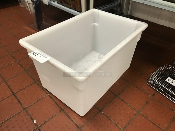Large White Plastic Bucket