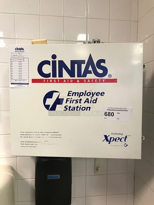 Wall Mounted First Aid Box & Contents - Image 1 of 2
