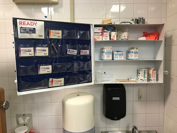 Wall Mounted First Aid Box & Contents - Image 2 of 2