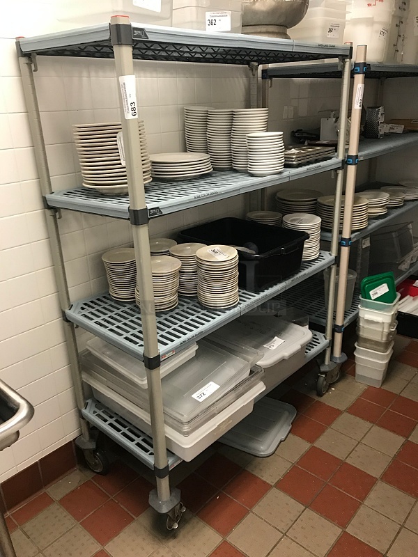Metro Max Q Storage Rack w/ Four Shelves on Casters - Image 1 of 1