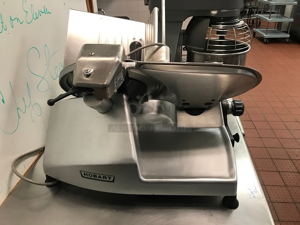 Hobart 2812 Manual Meat & Cheese Slicer on Stainless Steel Equipment Stand, 115v 1ph, Tested & Working! (See Video) - Image 3 of 6