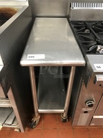 Stainless Steel Work Table w/ Undershelf on Casters
