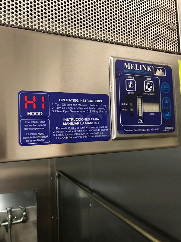 Caddy Stainless Steel Type 2 Kitchen Grease Hood, Complete Package Includes Fire Suppression System, Exhaust & Intelli-Hood Management System, Tested & Working! (Buyer to Remove) - Image 3 of 10