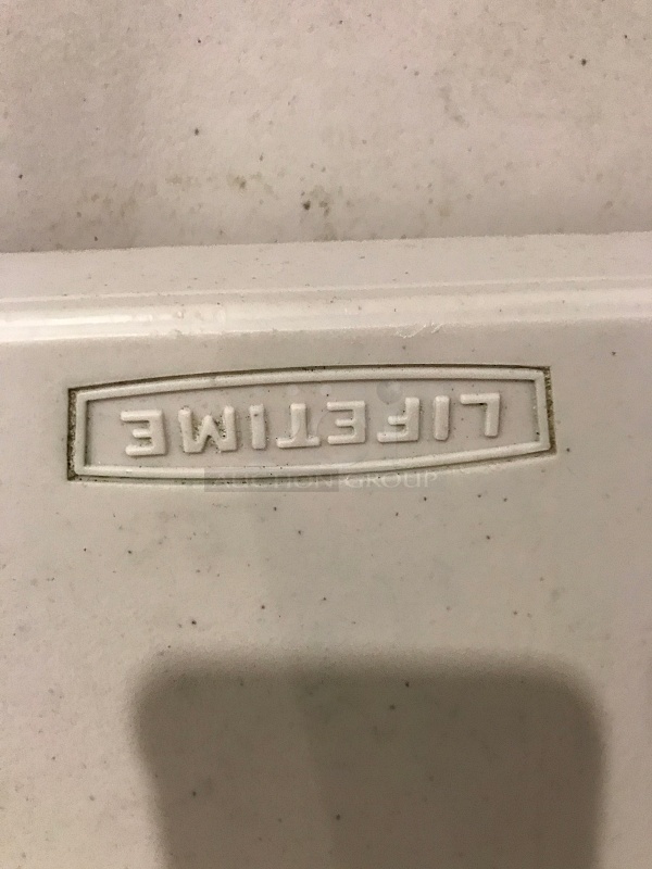 Lifetime Folding Plastic Table - Image 2 of 2