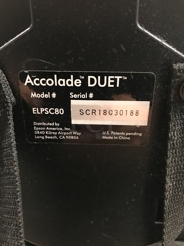 Accolade Duet ELPSC80 Portable Tripod Projector Screen 80" - Image 3 of 3