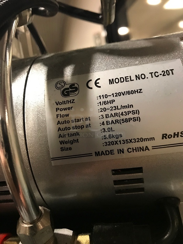 Air Brush Compressor & Parts - Image 2 of 5