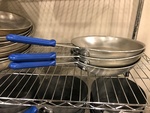 LIKE NEW! Two Lincoln Ware-Ever  Aluminum Fry Pans w/ Insulated Grip