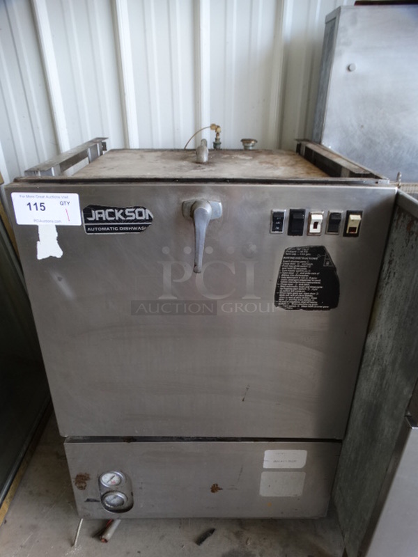 NICE! Jackson Stainless Steel Commercial Undercounter Dishwasher. 24x26x35 - Image 1 of 10