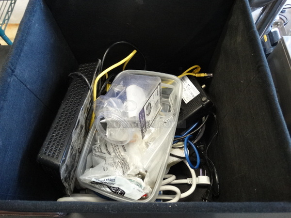 Brown Container w/ Lid and Routers! 15x15x15
 - Image 2 of 9