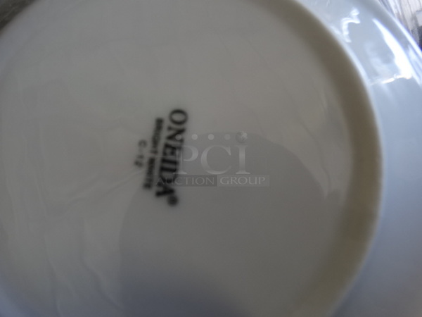 12 White Ceramic Plates. 6.25x6.25x1. 12 Times Your Bid!
 - Image 3 of 3