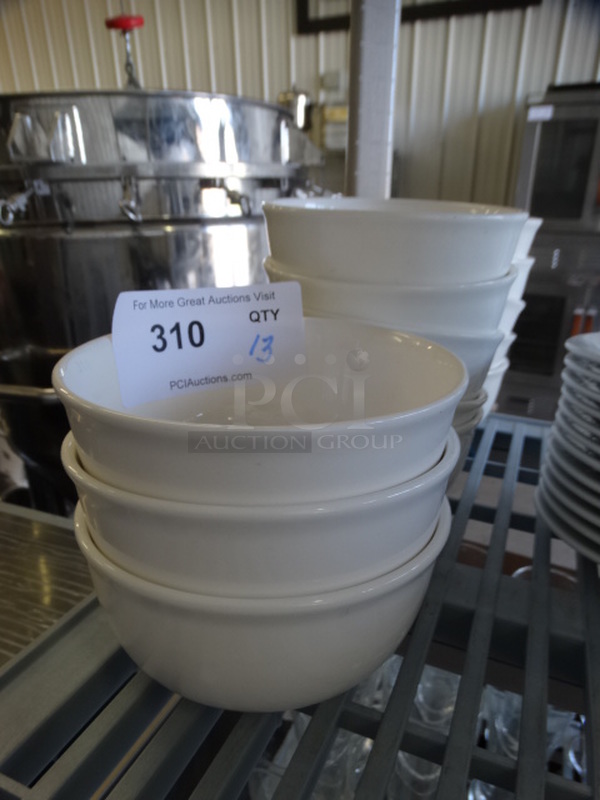 13 White Ceramic Bowls. 6x6x3. 13 Times Your Bid!
 - Image 1 of 4