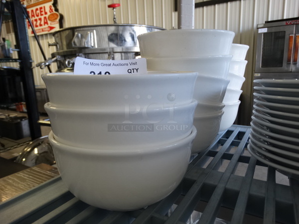 13 White Ceramic Bowls. 6x6x3. 13 Times Your Bid!
 - Image 2 of 4
