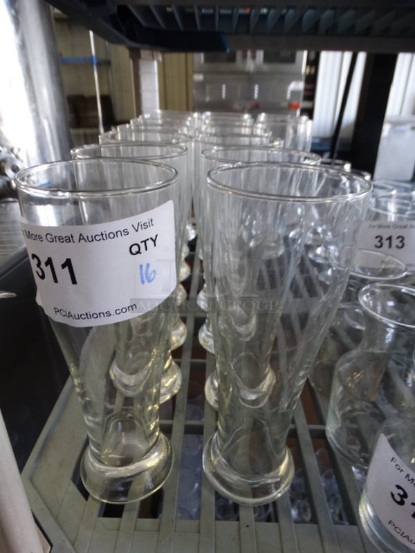 16 Beverage Glasses. 3x3x8. 16 Times Your Bid!
 - Image 1 of 3