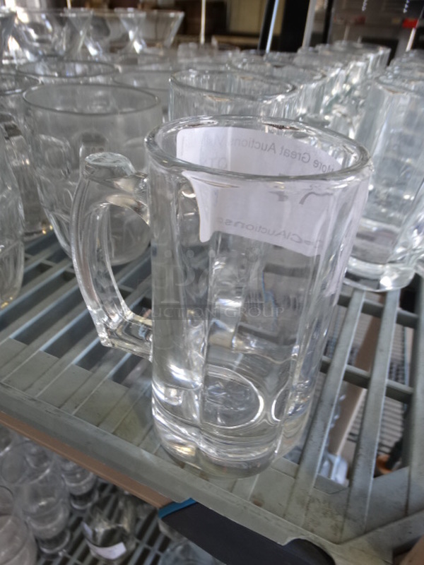 12 Glass Tall Mugs. 5x3.5x5.5. 12 Times Your Bid!
 - Image 2 of 3