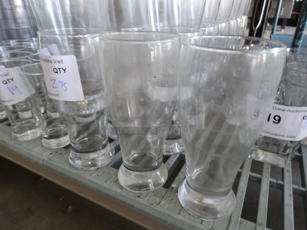 28 Beverage Glasses. 3.5x3.5x7. 28 Times Your Bid!
 - Image 3 of 3