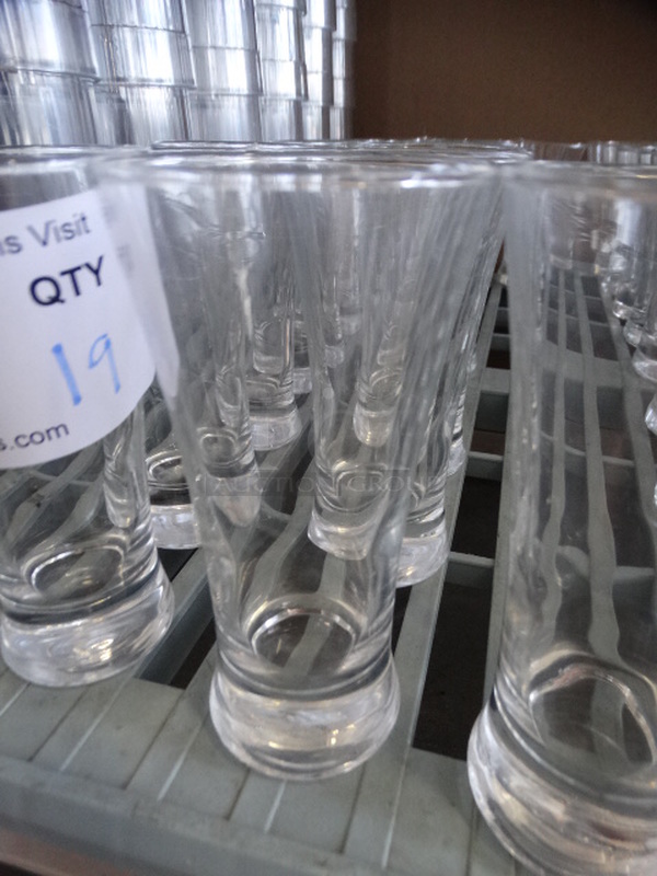 19 Beverage Glasses. 2.5x2.5x5. 19 Times Your Bid!
 - Image 3 of 3