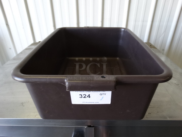 Brown Poly Bus Bin. 15x21x7
