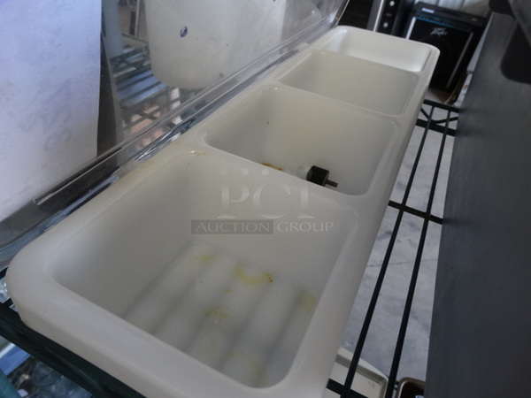White and Clear Bar Topping Rail. 19x5.5x2.5
 - Image 3 of 3