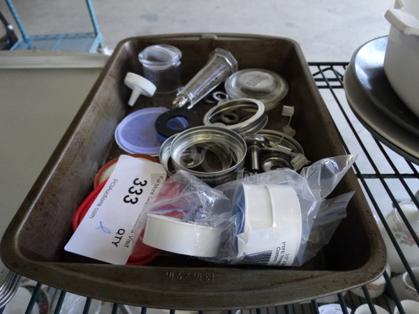 ALL ONE MONEY! Lot of Various Items in Metal Baking Pan!
 - Image 2 of 4