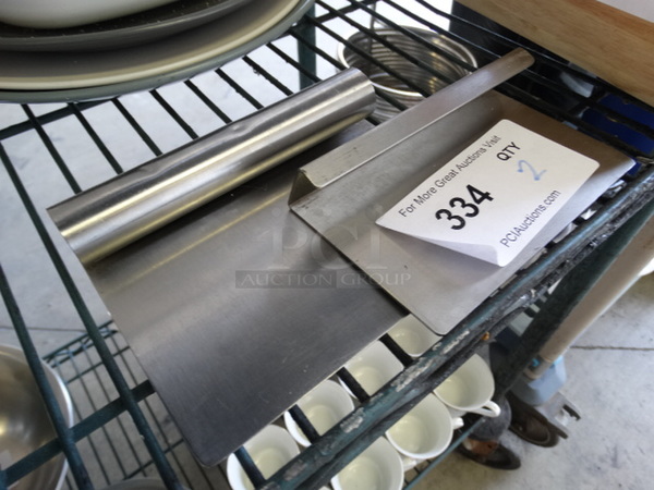 2 Metal Dough Cutters. 5.5x3.5x1, 6x5x1. 2 Times Your Bid!
 - Image 2 of 3