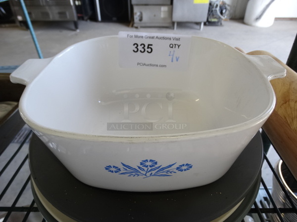 4 Various Ceramic Dishes; Casserole and 3 Plates. 10.5x8.5x3.5, 10.5x10.5x1. 4 Times Your Bid!
 - Image 2 of 3