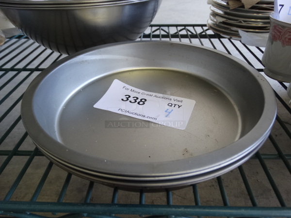 4 Metal Round Baking Pans. 9x9x1. 4 Times Your Bid!
