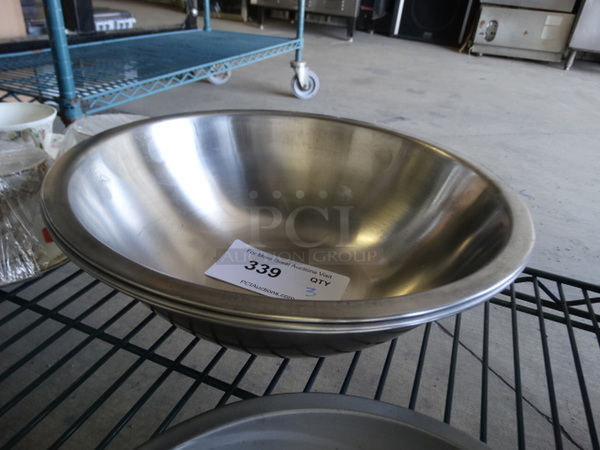 3 Metal Bowls. 12x12x4. 3 Times Your Bid!
 - Image 2 of 3