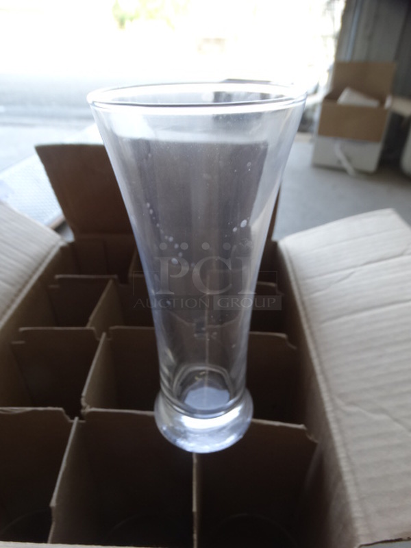 12 BRAND NEW IN BOX! Beverage Glasses. 3x3x7. 12 Times Your Bid!
