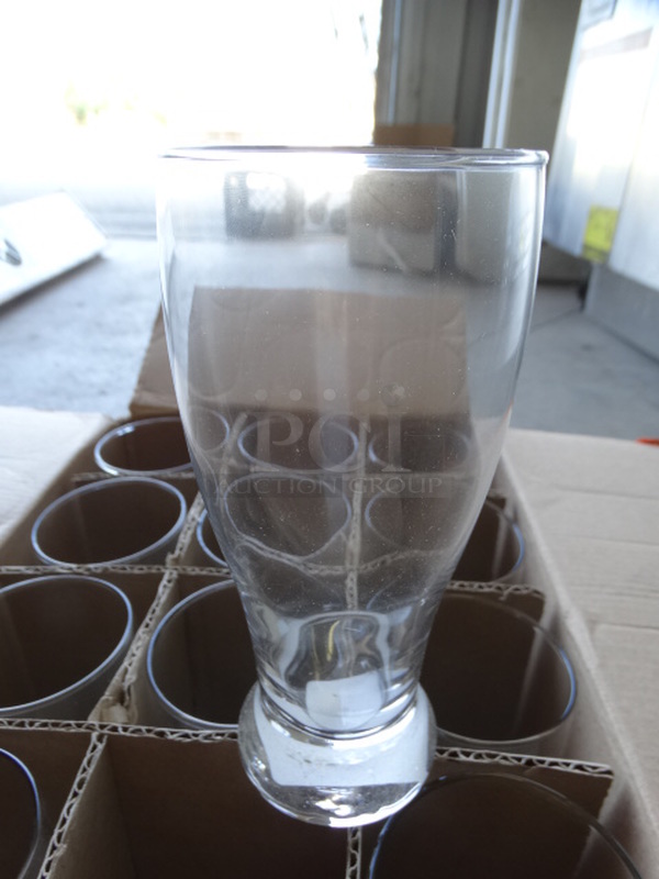 12 BRAND NEW IN BOX! Beverage Glasses. 3.5x3.5x7. 12 Times Your Bid!
