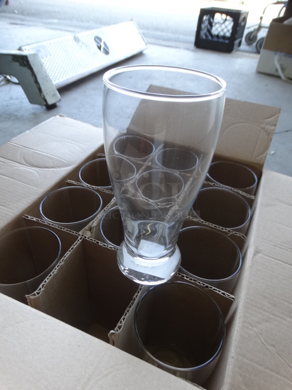 12 BRAND NEW IN BOX! Beverage Glasses. 3.5x3.5x7. 12 Times Your Bid!
 - Image 2 of 3