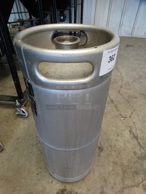 Metal Sixth Barrel Keg. 9.25x9.25x23.5
