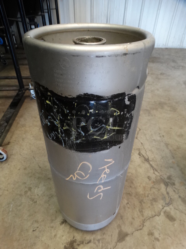Metal Sixth Barrel Keg. 9.25x9.25x23.5
 - Image 2 of 5