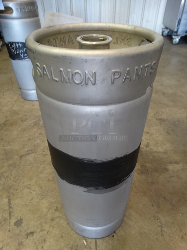 Metal Sixth Barrel Keg. 9.25x9.25x23.5
