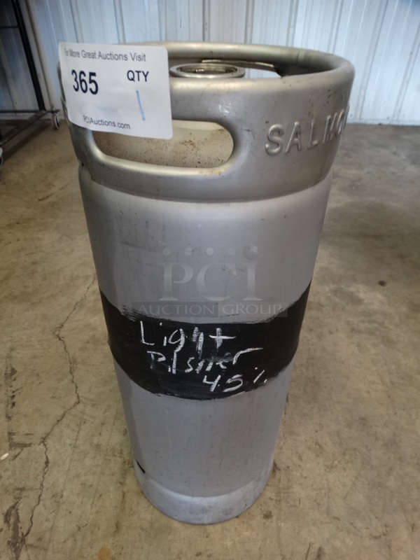 Metal Sixth Barrel Keg. 9.25x9.25x23.5
