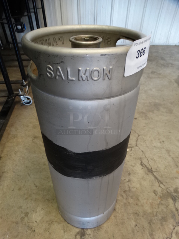 Metal Sixth Barrel Keg. 9.25x9.25x23.5
