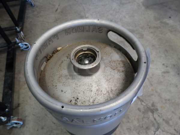 Metal Sixth Barrel Keg. 9.25x9.25x23.5
 - Image 2 of 5