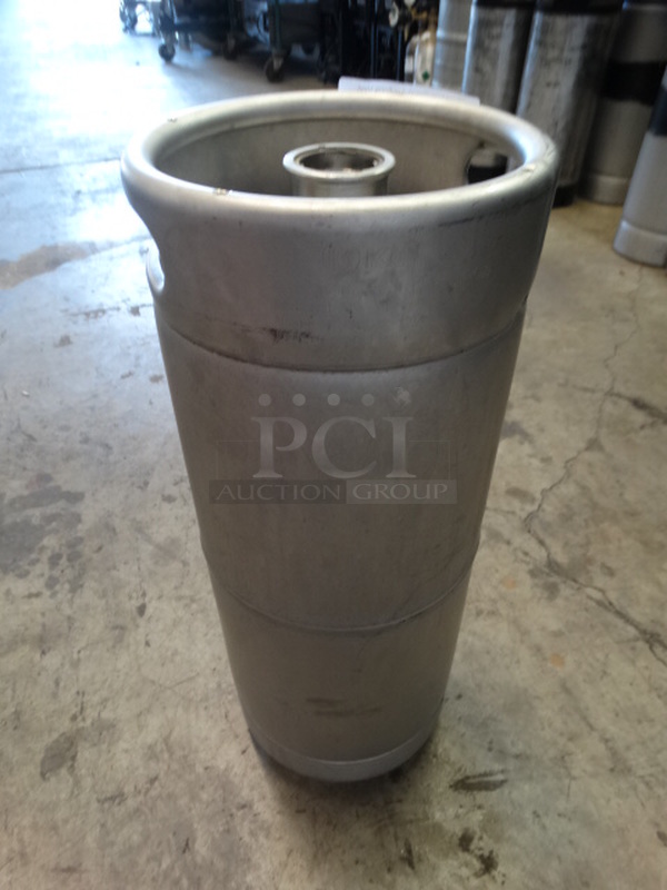 Metal Sixth Barrel Keg. 9.25x9.25x23.5
 - Image 6 of 6