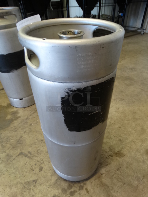 Metal Sixth Barrel Keg. 9.25x9.25x23.5
