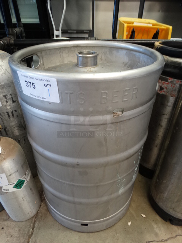 Metal Half Size Barrel Keg. 16x16x23
 - Image 1 of 6