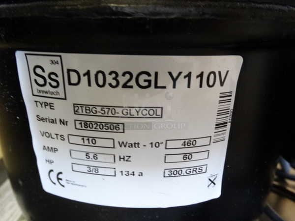 BRAND NEW! AWESOME! 2018 SS Brewtech Metal Commercial Glycol Chiller on Casters. 115-127 Volts, 1 Phase. 16.5x16.5x26.5 - Image 9 of 10